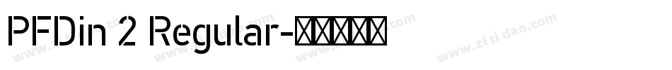 PFDin 2 Regular字体转换